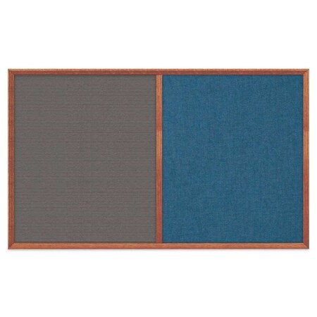 United Visual Products Slim Style Indoor Enclosed Corkboard, 18 UV501SCH-SATIN-BUFF